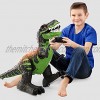 2.4Ghz Remote Control Dinosaur Toys Walking Robot Dinosaur with LED Light & Sound Simulation T-rex RC Dinosaur Toys for Boys