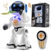 Top Race Remote Control Robot Toy Walking Talking Dancing Toy Robots for Kids Sings Reads Stories Math Quiz Shoots Discs Voice Mimicking. Educational Toys for 3 4 5 6 7 8 9 Year Old Boys and up