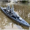 28" Inch Remote Controlled Warship Battleship 20-25km h 4WD 2.4G Rc Radio Controlled Ship On Water Lakes Pools Exhibits Models