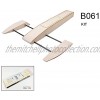 Dancing Wings Hobby B061 RC Outrigger Shrimp Boat Wooden 495mm Sponson Race Boat Kit Without Shafting & Rudder