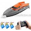 GoolRC RC Boat Remote Control Boat 30KM H High Speed IPV7 Waterproof 2.4GHz 4 Channel Racing Boat for Kids Adults 3 Batteries