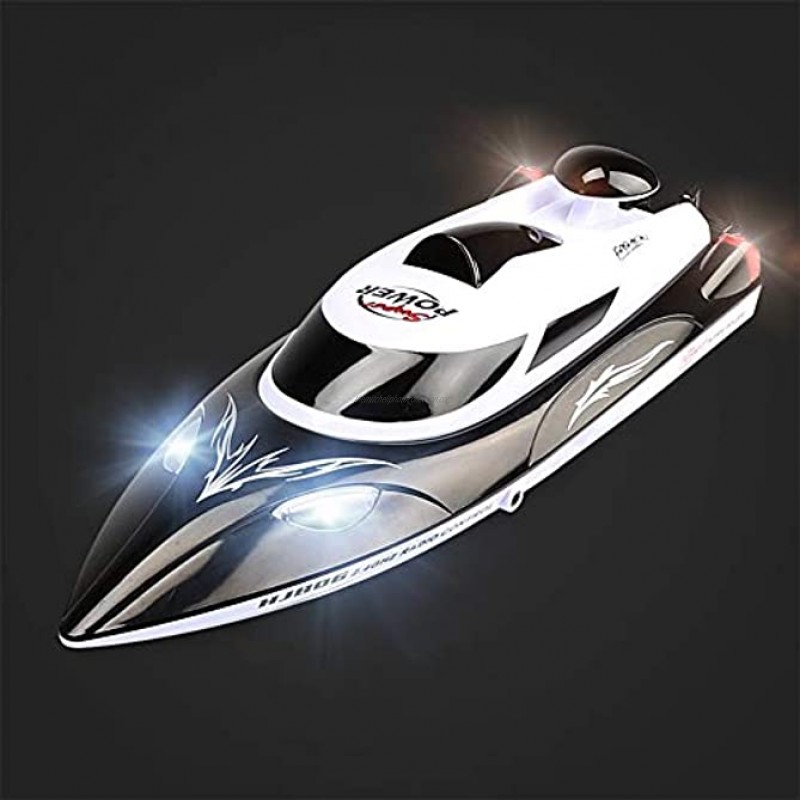 HJ806 RC Boat 2.4GHz High Speed Remote Control Racing Boat 35KM H RC Speedboat 200m Control Distance for Kids Adults 3 Batteries
