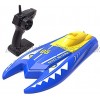 Remote Control Boat for Pools and Lakes 2.4G RC Boat 15km h High Speed Shark Boat with Rechargeable Battery Water Toys for Kids Adults Gifts for Boys Girls