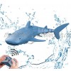 Remote Control Shark Toy 2.4GHz High Simulation Shark Toys Large Capacity 500mAh×2 Rechargeable Electric Toy Great Gift RC Boat Toys JIERUI CREATION Shark