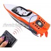 Tipmant 4CH Mini RC Boat Ship Radio Remote Control Speed Racing Boat 2.4G Water Toy Kids Birthday Gift Orange