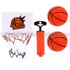 1 Set Plastic Toys Indoor Hanging Basketball Mini Basketball and Board Home Decor for Celebration Party