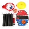 Mothinessto Basketball Set Toy Soft Portable Plastic Mini Basketball Hoop Set Adjustable Miniature Basketball Set Toy Non-Toxic for Outdoor Indoor for Child