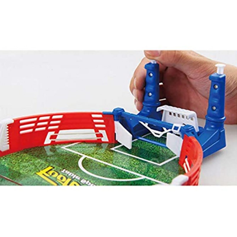 NUOBESTY Football Tabletop Game Finger Soccer Toy Mini Tabletop Ball Toys for Home Office Parent-Child Sport Shooting Game Red Blue Green