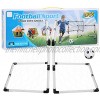 Qioniky Soccer Goal Stability Children Football Goal Tear‑Resistant Fabric for 6 Years Old + Playing Gift KidsWhite Football Goal