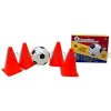 REIG Set Football Ball and 4 Cones 20 x 20 cm 9828