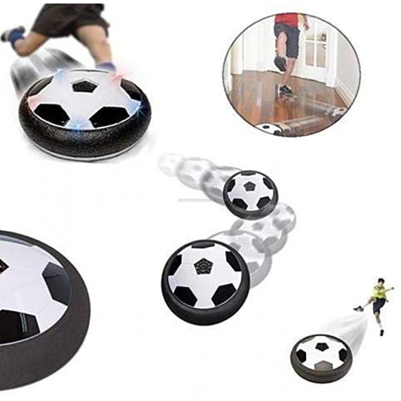Vibgyor Vibes Indoor Outdoor Air Power Soccer Hover Disk Ultra Glow with Foam Bumpers