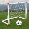 Wosune Outdoor Soccer Goal Portable Children Football Game Toy Parent-Child Interaction Outdoor Indoor Soccer Goal Practice Games for Kids