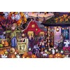 Jigsaw Puzzles 1000 Pieces for Adults Wooden Halloween Puzzles for Adults Family Friends Halloween Market Puzzles