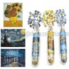 Small Jigsaw Puzzles for Adults Mini Puzzles Challenging Difficult Puzzles Starry Night Rhone River Sunflower 150 Pieces Tiny Puzzles Home Decor Entertainment 6 x 4 Inches 3 Pack