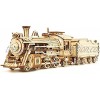 Mantouxixi 3D Puzzles for Adults Train Craft Kits Scale Model Mechanical Wooden Train Model Self Building 1:80 Scale Model Prime Steam Express,Vehicle Building Train Models for Adults