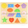 Montessori Wooden Puzzles for Kids Whit Objects-Early Education Geometric Shape Manipulative Kids Puzzle Kindergarten Graphical Toy Puzzles Ages 3+ Years Old Preschool Or Toddlers | Pack of 1