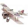 Micro RC Biplane Kit SE5A 14.8'' Wingspan Laser Cut Balsa Wood Model Airplane Kits to Build DIY 3CH Remote Control Airplane Mini Indoor Electric RC Plane Kit for Adults KIT+Motor+ESC+Servos