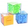 3 PCS Money Maze Puzzle Box Puzzle Money Holder and Brain Teasers Unique Gifts for Kids and Adults Birthday