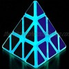 Luminous Pyramid Speed Cube Triangle Magic Cube Puzzle Toy Blue