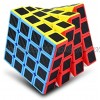 Moyu Professional 4x4 Speed Cube Carbon Fiber Stickers Amazing Puzzle for competitions 444 Carbon Fiber