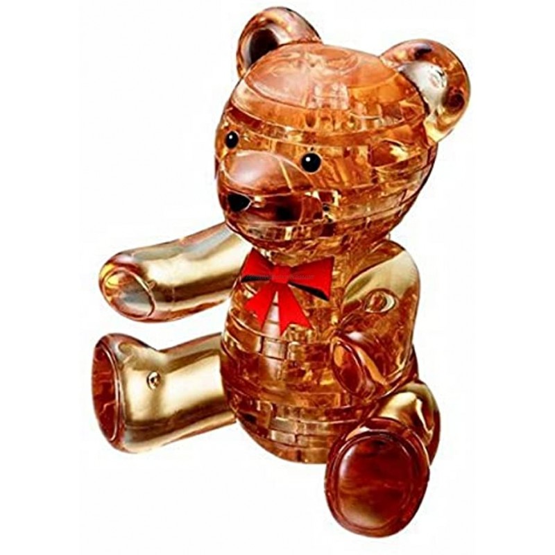 Bepuzzled Original 3D Crystal Puzzle Teddy Bear Fun yet challenging brain teaser that will test your skills and imagination For Ages 12+