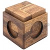 Cube Puzzle: Wooden Puzzle for Adults a Handmade 3D Brain Teaser Soma Cube from SiamMandalay