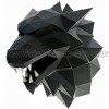 Paperraz DYI 3D Wolf Head Animal PaperCraft Building Kit Wall Mount NO Scissors Needed