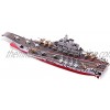 Piececool 3D Metal Puzzles Battleship Model Kits Plan Liaoning CV-16 Warship Models Aircraft Carrier Toy Brain Teaser DIY 3D Puzzle Building Kit for Adults Teens Man Woman Family 142 Pcs