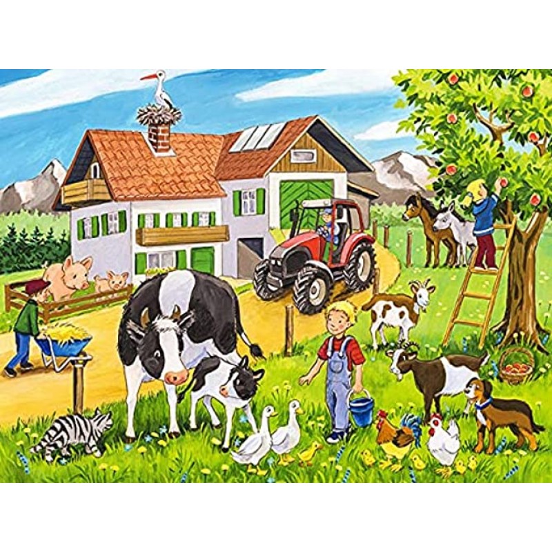 Colorful 1000 Piece Puzzles for Adultsfarm-500 Floor Puzzle for Kids Adult Educational Fun Game Intellectual Decompressing Interesting Puzzle