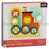 Petit Collage Busy Train Wooden Twist Puzzle