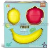 1Set Apples Lemon Banana Cube Brain Developmental Toy Pegged Puzzles 3D Fruit Cube Crawling Educational Fingertip Toy
