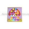 Peg Board Games Toys DIY Mix Colour Pegboard Peg Board Mosaic Toys Home for Education