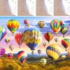 1000 Piece Puzzle Hot Air Balloon and 4 Puzzle Glue Sheets Bundle