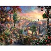 EastMetal 1000 PiecesLarge Puzzles Adults 70x50cm 28x20in,A Quiet Town Puzzle World for Child Adults Home Decor