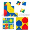 Puzzles Geometric Building Blocks Cube Card Kids Spatial Thinking Educational Puzzle Toy Multicolor