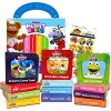Disney Junior Muppet Babies Board Books Set Toddlers Babies Bundle ~ Pack of 12 Chunky My First Library Board Book Block with Stickers Muppets Books for Infants