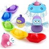 iPlay iLearn Baby Bath Toys Set Toddler Bathtub Shower Toys Fun Bath Tub Time Stacking Boats Wind up Water Toy Birthday Gifts for 6 9 12 18 Month 1 2 3 Year Old Infants Girls Boys Kids