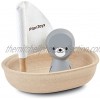 PlanToys Sailing Boat with Seal Bath and Water Play Toy 5710 | Sustainably Made from Rubberwood and Non-Toxic Paints and Dyes | Eco-Friendly PlanWood