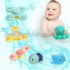 QWE Baby Bath Toys,6PCS Spinner Toys with Suction Cup,Floating Octopus Squirter Toys,Swim Pool Bath Toys for Toddler Bathtub,Ideal Gifts for Boys Girls