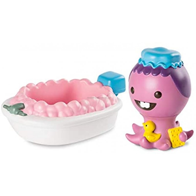 Sago Mini Dennis’ Bathtub Squirter & Boat Floatie Bpa & Mold Free Easy Clean Bath Toys for Ages 1 & Up Multicolor
