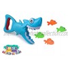 TOYZA Baby Bath Toys Shark Grabber  Catch Game for Toddlers Boys Girls with 4 Toy Fish Included for More Fun