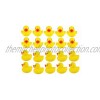 VISKEY 20PCS Mini Yellow Rubber Ducks for Baby Bath Toy Shower Squeaky Duck Birthday Party Favors Gift