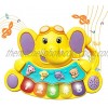 Baby Piano Toys for 6-12 Months Elephant Piano Keyboard Toy 6 9 12 18 Months Early Learning Light up Musical Baby Infant Toys Gift for 1 Year Old Boys Girls