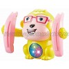 EMOCCI Electric Flipping Dancing Toy Rolling Monkey Voice Control Touch Control Funny with Music Birthday Gift for Boys Girls Yellow