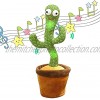 Funny Wriggle Dancing and Singing Cactus Plush Toy Luminous Musical Dancing Cactus Toys Gift with 120 Songs Repeat What U say Mimicking Toy for Decoration and Children Playing Birthday