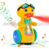 UNIH Baby Musical Toy Yellow Duck Toy with Musical and Lights Mist for Baby 0-18 Months Crawling Developmental Baby Learning Toys Infant Baby Toddler Boy Girl Toys Age 1-2 Baby Gifts