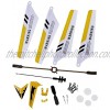 NIDONE Replacement Parts for Helicopter Toy Helicopter Main Blades,Tail Decorations,Tail Blade Bar,Connect Buckle Inner Shaft