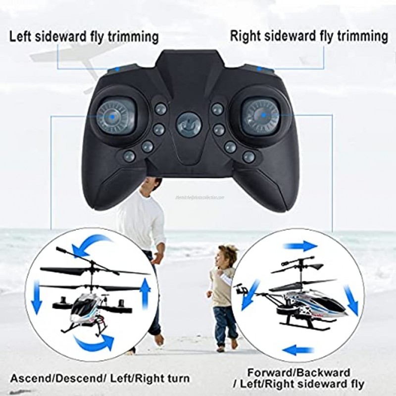 Remote Control Helicopters 2.4G Flying Toys with 4 Channel for Boys Toy Helicopter with Altitude Hold LED Lights 2 Speed Modes Indoor Outdoor Toys for Kids and Beginners