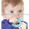 Nuby Silicone Teethe-EEZ Teether with Bristles Includes Hygienic Case Aqua