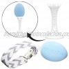 The Official Teething Egg Teething Bundle Made in the USA- Includes The Grippie Stick Baby Blue